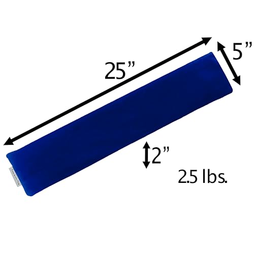Heat Pack - Microwavable Heating Pads - Microwave Heating Pad for Pain Relief & Comfort - Suitable for The Neck, Back, Shoulders, Hips, Stomach Cramps & More - Neck Heat Wrap - Gift - size: LONG, style: All Navy Velvet