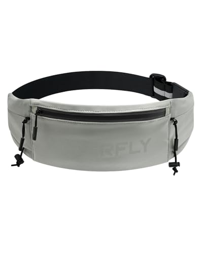 WATERFLY Running Belt Fanny Pack, Runner Race Belt with Bib Clip Gray - color: Gray