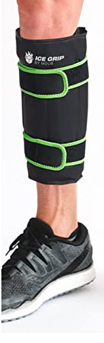 Shin Hot & Cold Ice Wrap Post Surgery Compression Reusable Gel Pack for Injury Flexible for Inflamation, Leg, ACL, MCL, Knee, Calf, Elbow, Ankle, Arm, Foot, Wrist Recovery Relief Therapy