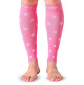 Doc Miller Calf Compression Sleeves 20-30 mmHg for Women & Men, 1 Pair - color: Pink/White, size: Small