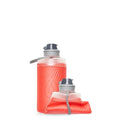 HydraPak Flux Collapsible Backpacking Water Bottle (750ml, 1L, 1.5L) - color: Redwood Red, style: 750ml/25oz