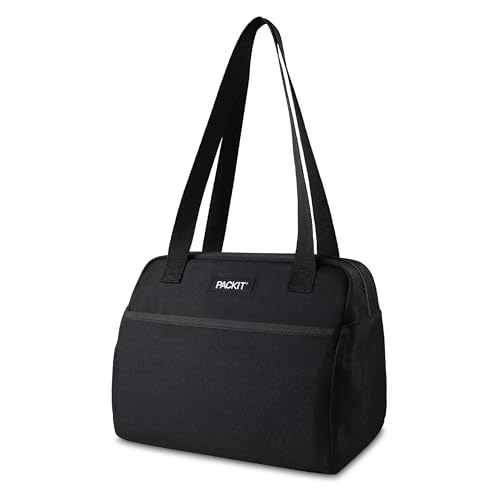 PackIt Freezable Hampton Lunch Bag, Black - color: Black