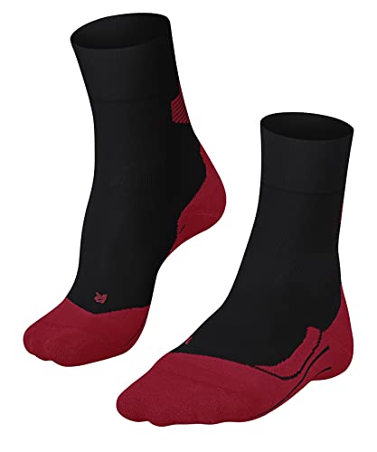 FALKE Women's RU Compression Running Socks, 1 Pair - color: Black (Black 3008), size: 6.5-7.5