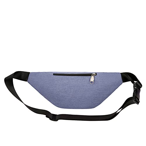 Fanny Pack for Men & Women, Fashion Waterproof Waist Packs with Adjustable Belt, Casual Bag Bum Bags for Travel Sports Running. - color: Purple1