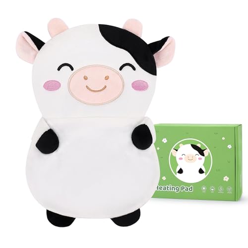 Cow Microwavable Heating Pad for Cramps Period Pain Relief Cute Heating Pad - style: Milk Cow