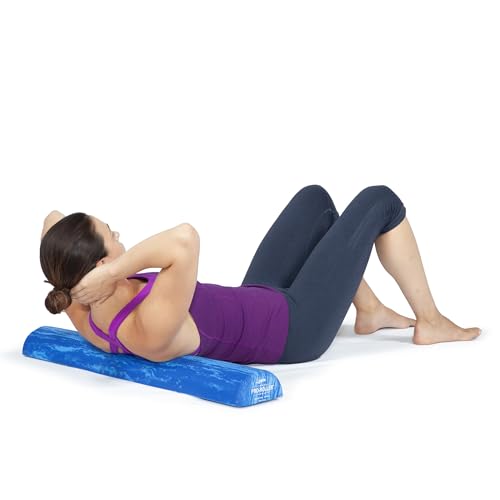 OPTP PRO-Roller Soft Density Foam Roller – Half-Round, Blue, 36"L x 3"H - color: Blue 36" X 6" X 3" Half-round
