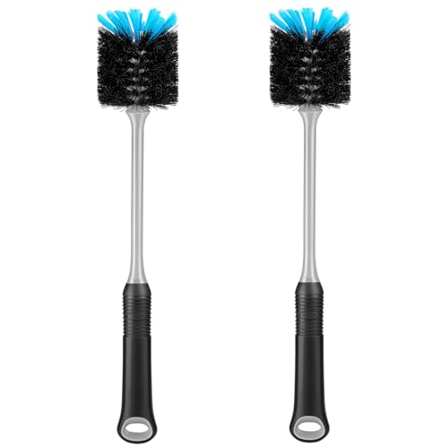MOSOLAN Long Handle Bottle Brush, Water Bottle Brush Cleaner, 2 Pack