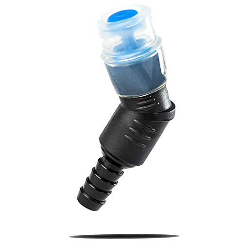 J.CARP ON-Off Switch Bite Valve Tube Nozzle Replacement for Water Bladder - color: 45° Black
