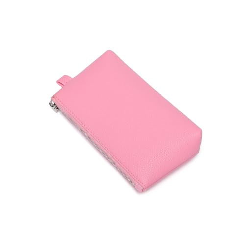 Small Makeup Bag for Purse, Leather Cosmetic (Azalea Pink) - color: PU/Azalea Pink