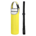uxcell 2pcs Neoprene Water Bottle Sleeve, 15.5-20oz Insulated Water Glass Bottle Carrier Bag Collapsible Drink Bottle Sleeve Cover Holder with 2 Straps, Yellow - color: Yellow