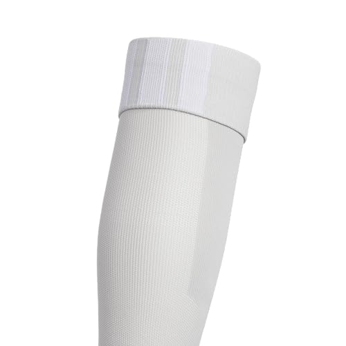 adidas Team Speed Over-the-Calf Soccer Socks or Calf Sleeves 1 Pair - color: Team Light Grey/White/5/Calf Sleeve, size: Large, style: Calf Sleeve