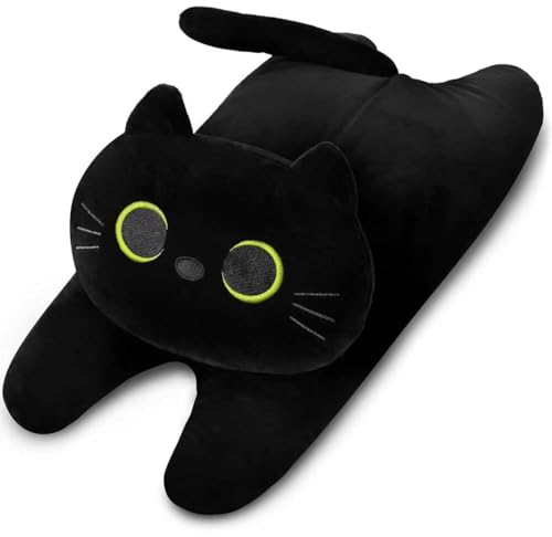Microwave Heating Pad for Pain Relief, 19" x 9" Microwavable Heat Pads, Period Menstrual Heating Pads for Neck Shoulder, Back Pain, Muscles, Joints, Natural Heat Pack Moist Heat, Large Black Cat - size: Large Black Cat-2