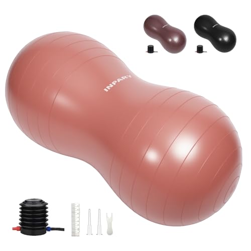 INPANY Peanut Exercise Ball for Labor, Physical Therapy & Fitness - color: Rose Pink