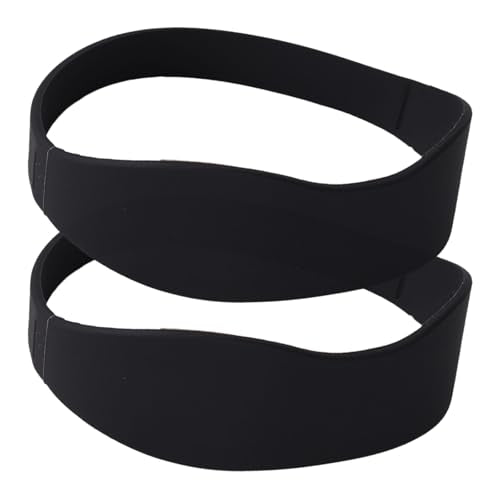 2pcs Patellar Tendon Support Strap, Black Silicone Patella Tendon Knee Strap Elastic Knee Band Cap Support for Men Women Running Basketball Hiking