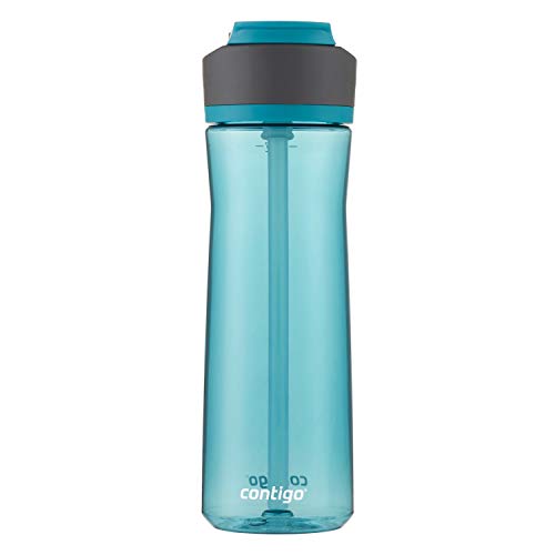 Contigo Ashland 2.0 Leak-Proof Water Bottle with Lid Lock and Angled Straw, Dishwasher Safe, Interchangeable Lid, 24oz, Juniper - color: Juniper, size: 24 oz (Pack of 1), style: Single