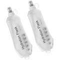 WILDREEDS 500ml Soft Flask, TPU Collapsible Soft Water Bottle for Hydration Pack, Running Vest, Folding Water Bottle for Hiking Cycling Climbing-2Pcs, White - color: 2pcs, 500ml White