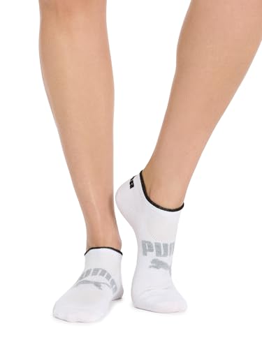 PUMA Women's Low Cut Socks (6-Pack) - color: Black/Grey/White Logo