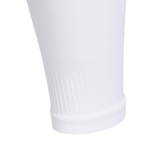 adidas Metro Soccer Socks or Calf Sleeves 1 Pair - color: White/Black/Calf Sleeve, size: Large, style: Calf Sleeve