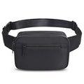Fanny Packs for Women Men, Fashion Waist Pack Crossbody Bags Belt Bag with Adjustable Strap for Running Hiking Travel. - color: Black Oblong