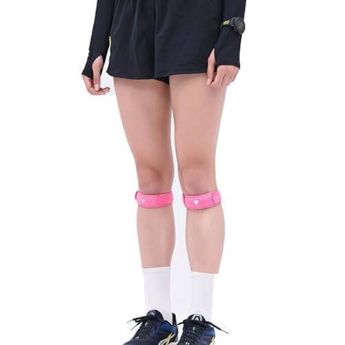 GRIPIT Air Knee Supporter One Line (Pink) – Lightweight, Adjustable, and Performance-Driven (1pack, Single Strap) Hiking, Soccer, Basketball, Running, Jumpers Knee, Tennis, Tendonitis, Volleyball & Squats - color: Pink