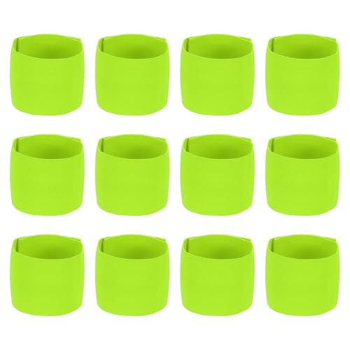 Soccer Captain Armband Elastic Wrist Arm Bands Adjustable Player Team Leader Anti-Slip Badge Sports Accessories - color: Fluorescent Green