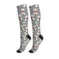 Cute Compression Socks Knee High Support Stockings Women Men - color: Cute West Highland Terrier Dogs