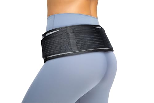 Sacroiliac Hip SI Belt, USA Patented SI Joint Belt for Women & Men -Gray-XL - color: Gray