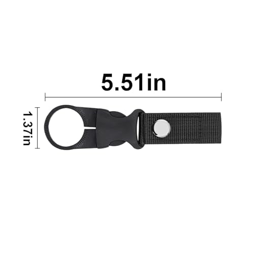 2PCS Portable Water Bottle Holder Convenient Water Bottle Clip for Easy Hydration During Outdoor Activities, Black - color: Black