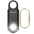 135dB Rechargeable Personal Alarm with Ultra Bright Flashlight - color: Black, style: Rechargeable & Built-in Flashlight