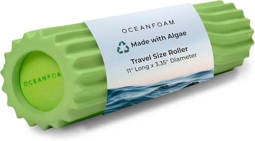 Oceanfoam Ripple Roller Small Foam Roller for Physical Therapy, Algae Green - color: Algae Green