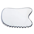 wuyaoyao Stainless Steel Gua Sha Facial Tool 4-Edge Gua Sha Scraping Massage Tool Gua Sha Tools for Anti Cellulite, Face Lifting, Lymphatic Drainage, Soft Tissue(F)