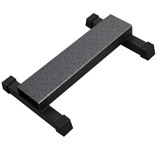BLUSLM Steel Calf Raise Bar, Standing Machine for Stretching, Squat, Foot Stretch, Anti-Slip Solid Block - color: Black 03