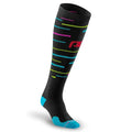 PRO Compression Marathon Socks - color: Black With Neon Stripes, size: Large-X-Large