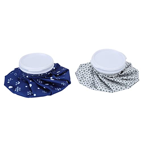 Sorandy 2pcs 6in Small Reusable Ice Bags Hot Water Bag with Cover, Ice Pack for Injuries, No Leak Waterproof Ice Pack Bags for Pain Relief, Swelling, Wisdom Teeth, Headache