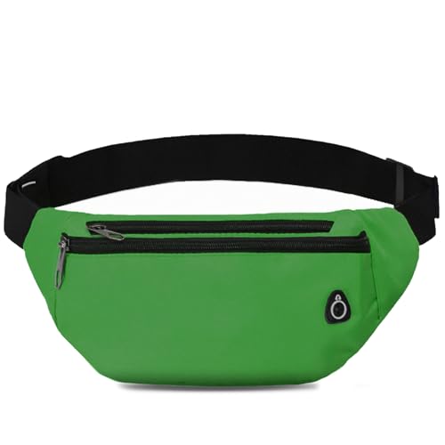Fanny Pack for Women Men,Crossbody Water Resistant Sports Waist Bag Pack - color: 1pack-grassgreen