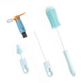 Silicone Bottle Cleaner Brush,13.4in Long Handle Water Cup Bottles Cleaner - style: Straight, Blue