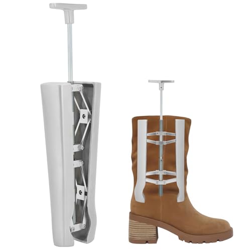 Boot Calf Stretcher,Professional Boot Shaft Stretcher– Heavy-Duty Aluminum Alloy,Ideal For Wide Calf,Leather & Cowboy Boots,Relieves Boot Tightness On Ankle & Calf