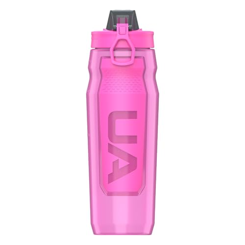 Under Armour 32oz Playmaker Squeeze Water Bottle - color: Rebel Pink