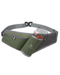 Fanny Pack with Water Bottle Holder, RFID Blocking Running Belt Bag - color: Green