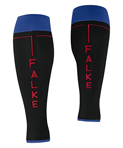 FALKE Men's Energizing Calf Sleeves, 1 Pair - color: Black (Black 3006), size: CALF 3