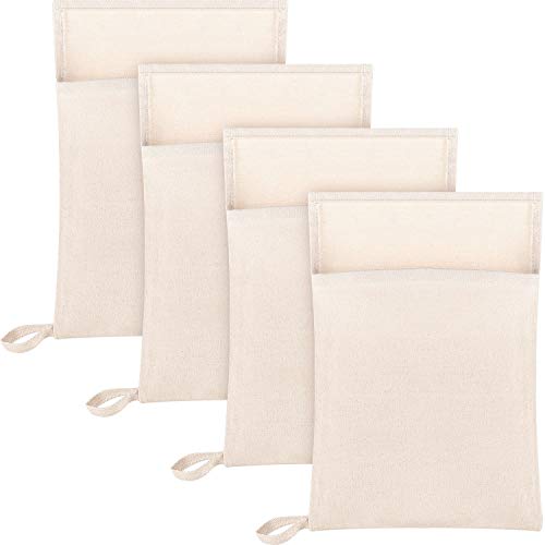Boao 4 Pcs Canvas Lewis Ice Crushing Bag, Professional Bartender Kit