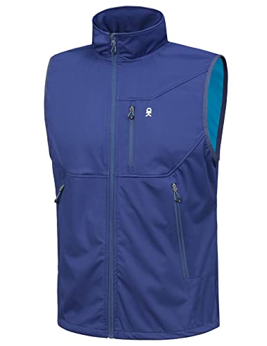 Little Donkey Andy Men's Lightweight Golf Vest Outerwear - color: Blue, size: Medium