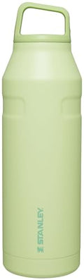 Stanley IceFlow Cap and Carry Water Bottle | Wide Mouth Twist Lid | Lightweight & Leakproof for Travel & Sports | Insulated Stainless Steel | BPA-Free - color: Citron, style: 50 Oz