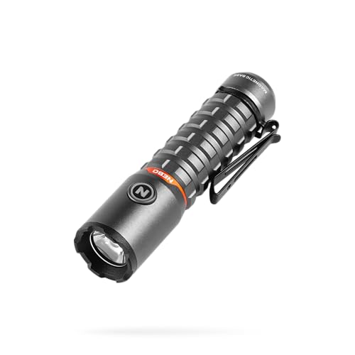 NEBO Torchy 2K Rechargeable Pocket Flashlight | 2000 Lumen Rechargeable Pocket Flashlight, 5 LED Light Modes, Water & Impact Resistant for Camping, Hunting, Hiking - color: 2000 Lumen-Gray