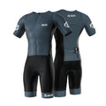 SLS3 Triathlon Suits Mens - Elite Aero Sleeved Trisuit for Swim Bike Run - color: Midnight, size: Medium