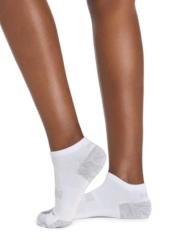 PUMA Women's Low Cut Socks (6-Pack) - color: White/Heather Grey