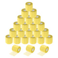 MECCANIXITY 24 Rolls Pre Wrap Athletic Tape 30 Yard x 2.8" Foam Under Wrap Tape Sports Prewrap Headband for Hair Ankles Wrists Hands Knees - color: Yellow