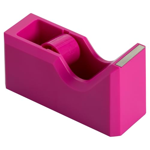 JAM PAPER Colorful Desk Tape Dispensers - Pink - 3/Pack - color: Pink, size: Pack of 3