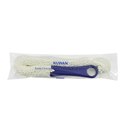 KUWAN Flexible Bottle Cleaning Brush Multi-Function Household Tools Scourer - color: White