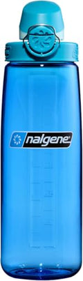 Nalgene 24 oz On The Fly Lock-Top Water Bottle, Slate Blue w/Glacial (Pack of 6) - color: Slate Blue with Glacial, size: 22 Ounces (Pack of 6)
